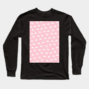 Swan, Swans pattern, Print, Tropical, Bird, Pattern, Funny art, Modern art, Wall art, Print, Minimalistic, Modern Long Sleeve T-Shirt